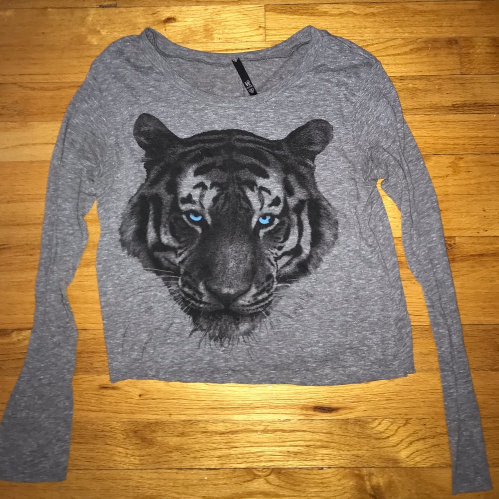 cropped long sleeve tee